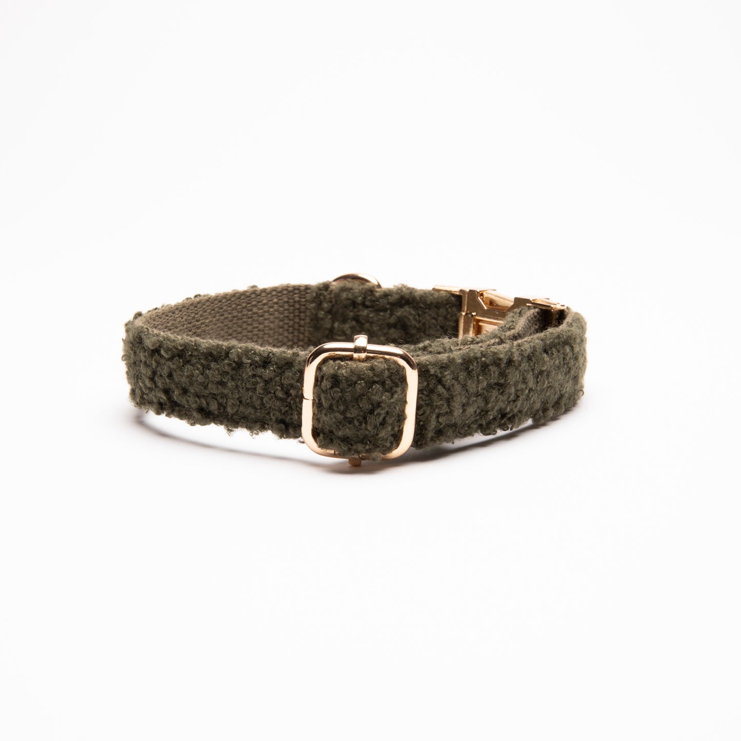 Olive Sherpa - Dog Collar
